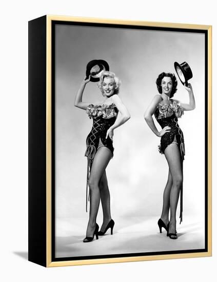 Gentlemen Prefer Blondes, Howard Hawks, Marilyn Monroe, Jane Russell, 1953-null-Framed Stretched Canvas