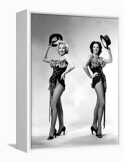 Gentlemen Prefer Blondes, Howard Hawks, Marilyn Monroe, Jane Russell, 1953-null-Framed Stretched Canvas