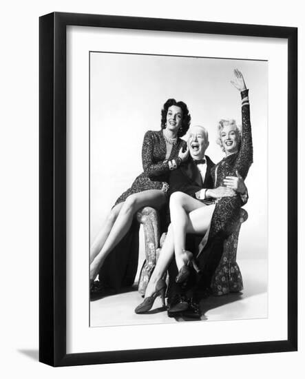 Gentlemen Prefer Blondes, Jane Russell, Charles Coburn, Marilyn Monroe, 1953-null-Framed Photo