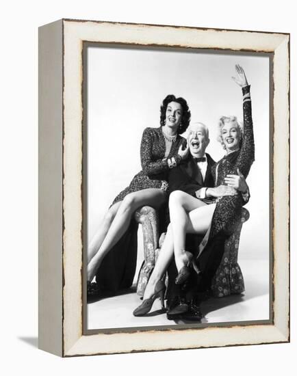 Gentlemen Prefer Blondes, Jane Russell, Charles Coburn, Marilyn Monroe, 1953-null-Framed Stretched Canvas