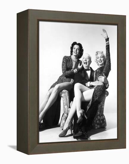 Gentlemen Prefer Blondes, Jane Russell, Charles Coburn, Marilyn Monroe, 1953-null-Framed Stretched Canvas