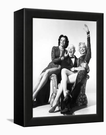 Gentlemen Prefer Blondes, Jane Russell, Charles Coburn, Marilyn Monroe, 1953-null-Framed Stretched Canvas