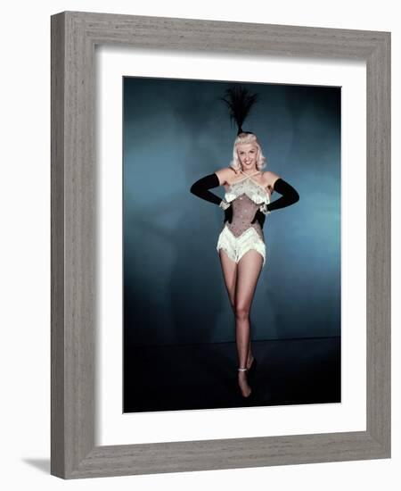 Gentlemen Prefer Blondes, Jane Russell, Directed by Howard Hawks, 1953-null-Framed Photo