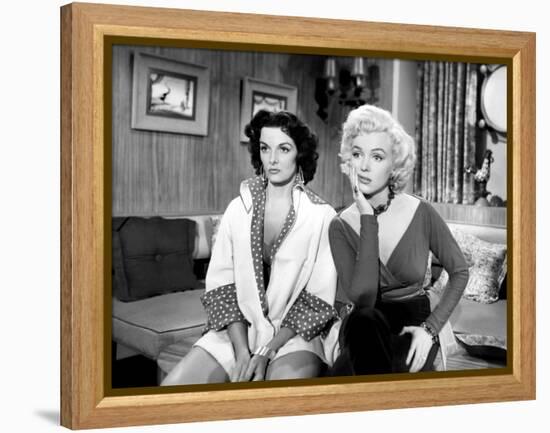 Gentlemen Prefer Blondes, Jane Russell, Marilyn Monroe, 1953-null-Framed Stretched Canvas