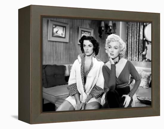 Gentlemen Prefer Blondes, Jane Russell, Marilyn Monroe, 1953-null-Framed Stretched Canvas