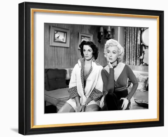 Gentlemen Prefer Blondes, Jane Russell, Marilyn Monroe, 1953-null-Framed Photo