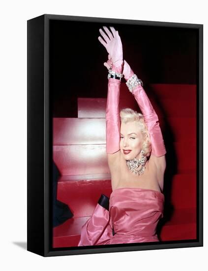 Gentlemen Prefer Blondes, Marilyn Monroe, 1953-null-Framed Stretched Canvas