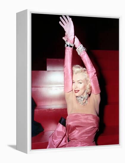 Gentlemen Prefer Blondes, Marilyn Monroe, 1953-null-Framed Stretched Canvas