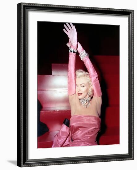 Gentlemen Prefer Blondes, Marilyn Monroe, 1953-null-Framed Photo