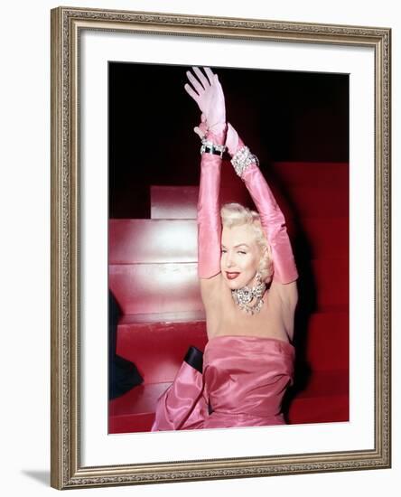 Gentlemen Prefer Blondes, Marilyn Monroe, 1953-null-Framed Photo