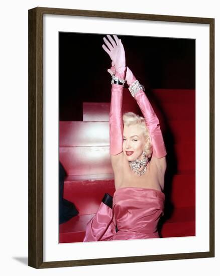 Gentlemen Prefer Blondes, Marilyn Monroe, 1953-null-Framed Photo