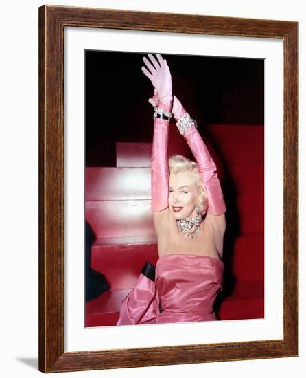 Gentlemen Prefer Blondes, Marilyn Monroe, 1953-null-Framed Photo