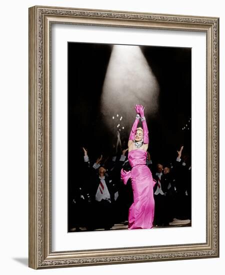 Gentlemen Prefer Blondes, Marilyn Monroe, 1953-null-Framed Photo