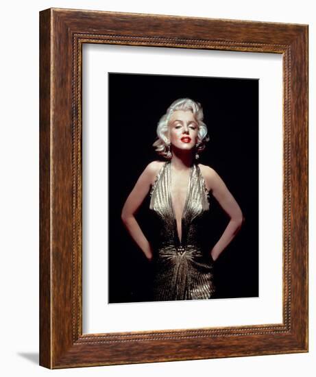 Gentlemen Prefer Blondes, Marilyn Monroe, Directed by Howard Hawks, 1953-null-Framed Premium Photographic Print