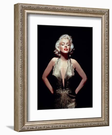 Gentlemen Prefer Blondes, Marilyn Monroe, Directed by Howard Hawks, 1953-null-Framed Photographic Print