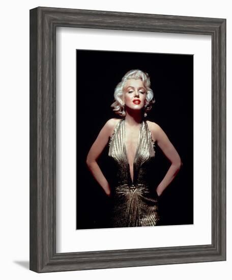 Gentlemen Prefer Blondes, Marilyn Monroe, Directed by Howard Hawks, 1953-null-Framed Photographic Print