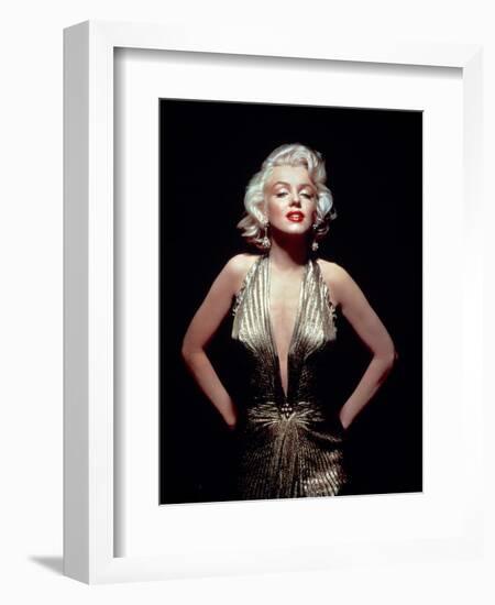 Gentlemen Prefer Blondes, Marilyn Monroe, Directed by Howard Hawks, 1953-null-Framed Photographic Print