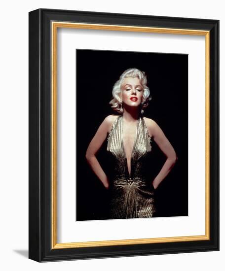 Gentlemen Prefer Blondes, Marilyn Monroe, Directed by Howard Hawks, 1953-null-Framed Photographic Print