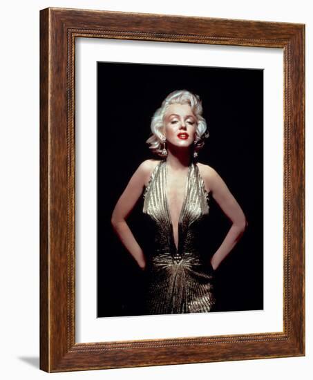 Gentlemen Prefer Blondes, Marilyn Monroe, Directed by Howard Hawks, 1953-null-Framed Photographic Print