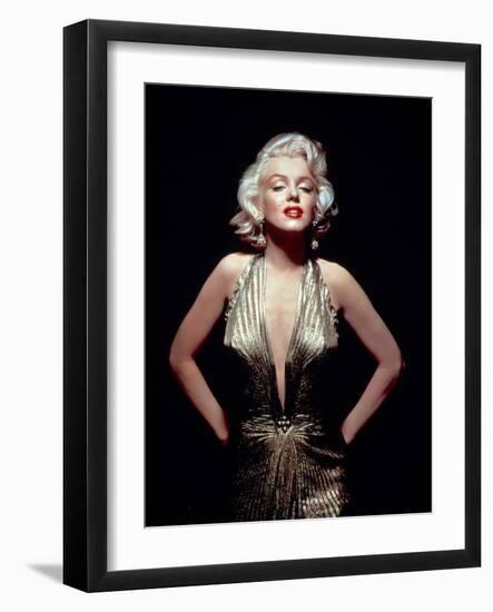 Gentlemen Prefer Blondes, Marilyn Monroe, Directed by Howard Hawks, 1953-null-Framed Photographic Print