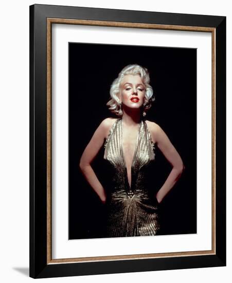 Gentlemen Prefer Blondes, Marilyn Monroe, Directed by Howard Hawks, 1953-null-Framed Photographic Print