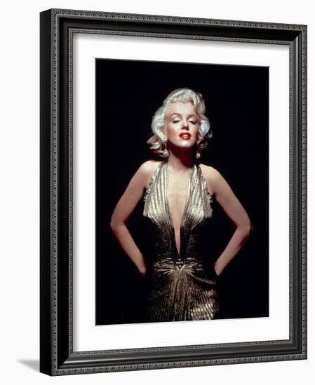 Gentlemen Prefer Blondes, Marilyn Monroe, Directed by Howard Hawks, 1953-null-Framed Photographic Print