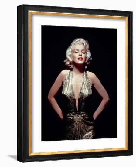 Gentlemen Prefer Blondes, Marilyn Monroe, Directed by Howard Hawks, 1953-null-Framed Photographic Print