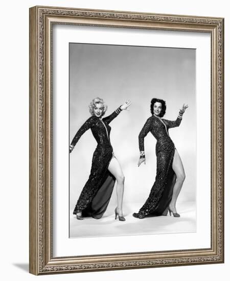 Gentlemen Prefer Blondes, Marilyn Monroe, Jane Russell, 1953-null-Framed Photo