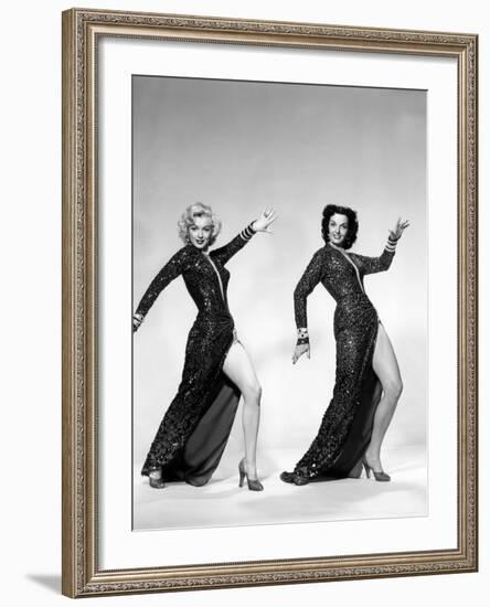 Gentlemen Prefer Blondes, Marilyn Monroe, Jane Russell, 1953-null-Framed Photo