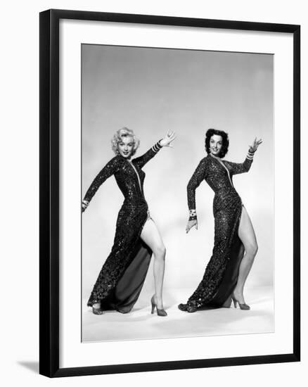 Gentlemen Prefer Blondes, Marilyn Monroe, Jane Russell, 1953-null-Framed Photo