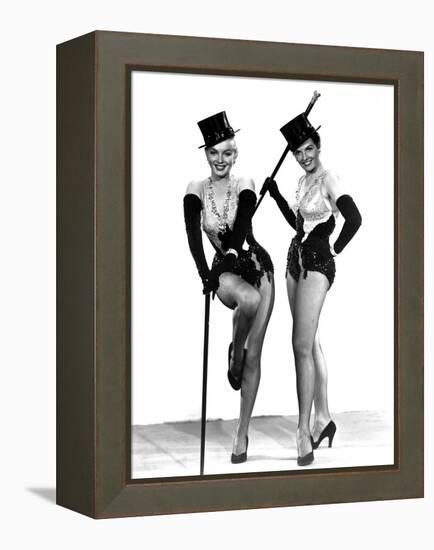 Gentlemen Prefer Blondes, Marilyn Monroe, Jane Russell, 1953-null-Framed Stretched Canvas