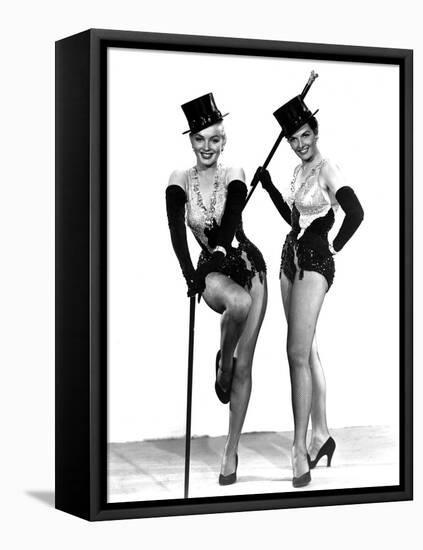 Gentlemen Prefer Blondes, Marilyn Monroe, Jane Russell, 1953-null-Framed Stretched Canvas