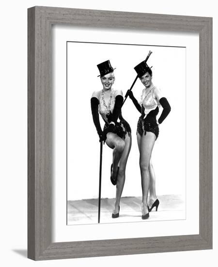 Gentlemen Prefer Blondes, Marilyn Monroe, Jane Russell, 1953-null-Framed Photo