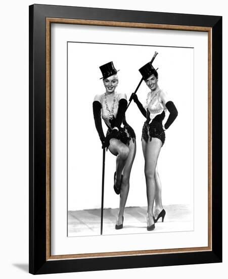 Gentlemen Prefer Blondes, Marilyn Monroe, Jane Russell, 1953-null-Framed Photo