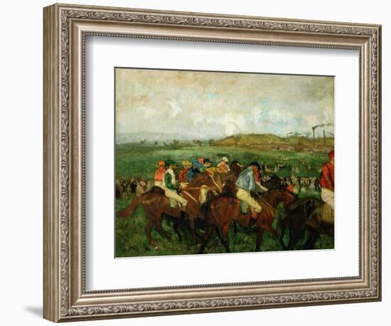 Gentlemen Race. Before the Departure, 1862-Edgar Degas-Framed Giclee Print