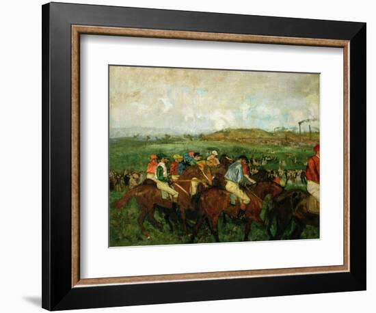 Gentlemen Race. Before the Departure, 1862-Edgar Degas-Framed Giclee Print