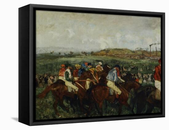 Gentlemen Race, Before the Start, c.1862-Edgar Degas-Framed Premier Image Canvas