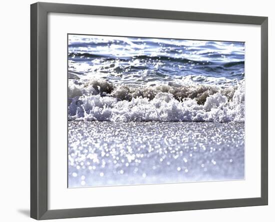 Gently Lapping Surf-Georgienne Bradley-Framed Photographic Print