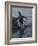 Gentoo penguin emerging from the ocean, Antarctica-Art Wolfe-Framed Photographic Print