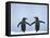 Gentoo Penguin Pair 'Holding Hands'-null-Framed Premier Image Canvas