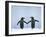 Gentoo Penguin Pair 'Holding Hands'-null-Framed Photographic Print