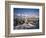 Gentoo Penguins on Wiencke Island, with Anvers Island in Distance, Antarctic Peninsula, Antarctica-Geoff Renner-Framed Photographic Print