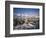 Gentoo Penguins on Wiencke Island, with Anvers Island in Distance, Antarctic Peninsula, Antarctica-Geoff Renner-Framed Photographic Print