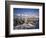 Gentoo Penguins on Wiencke Island, with Anvers Island in Distance, Antarctic Peninsula, Antarctica-Geoff Renner-Framed Photographic Print