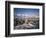 Gentoo Penguins on Wiencke Island, with Anvers Island in Distance, Antarctic Peninsula, Antarctica-Geoff Renner-Framed Photographic Print