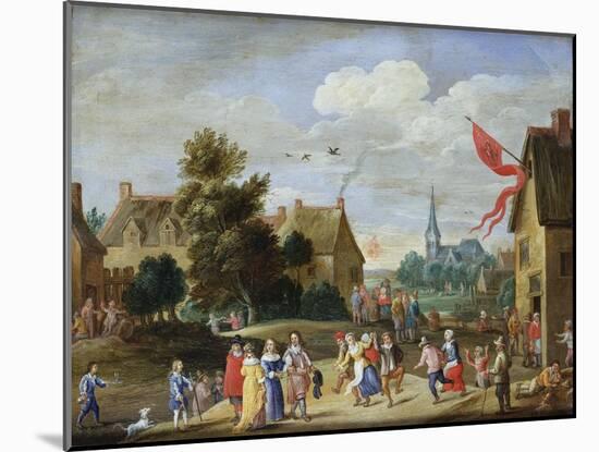 Gentry at a Village Kermesse-Jan van Kessel the Elder-Mounted Giclee Print