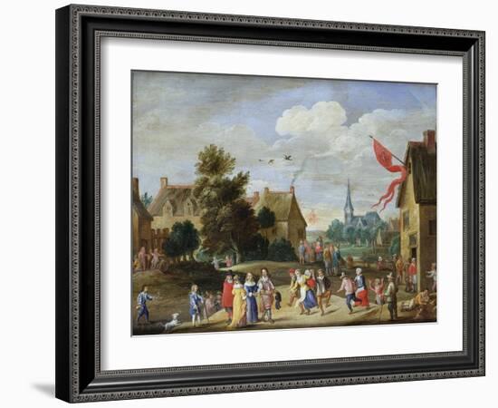 Gentry at a Village Kermesse-Jan van Kessel the Elder-Framed Giclee Print