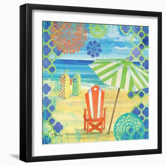 Geo Beach II-Paul Brent-Framed Art Print