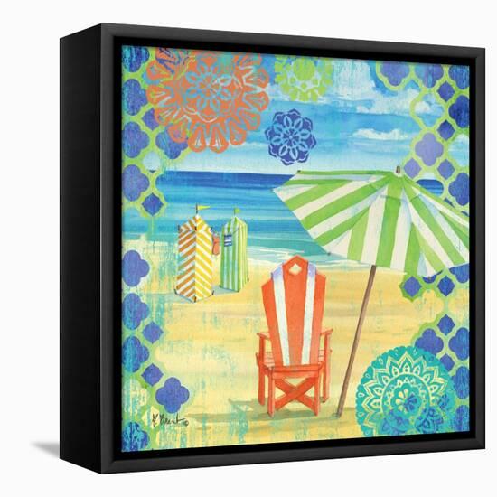 Geo Beach II-Paul Brent-Framed Stretched Canvas