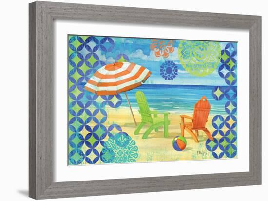 Geo Beach III-Paul Brent-Framed Art Print